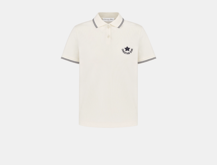 Dior o1w1db10925 443T10 Dioriviera Polo Shirt in White Size S / US 4 / IT 40 - 1 Thumbnail