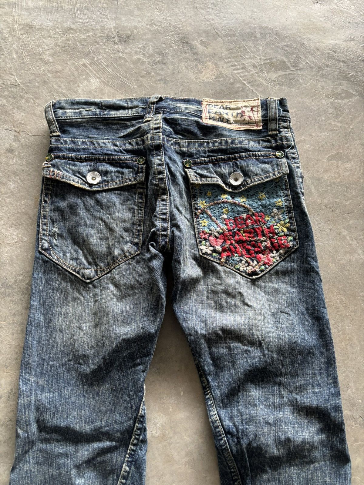 Hysteric Glamour × Japanese Brand twist style antgauge japanese jeans super sick backpocket Size US 31 - 14 Thumbnail