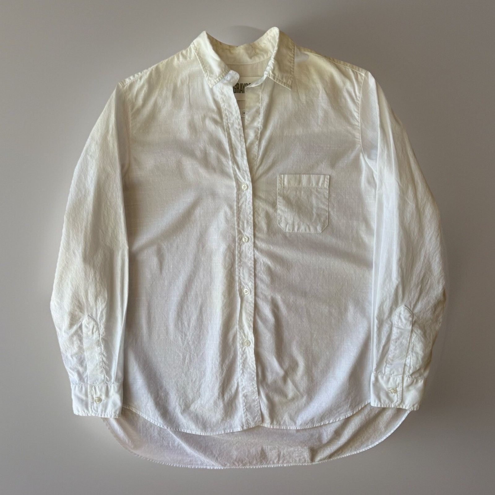Other Grayson The Hero Shirt Women's 3 White Button Up 100% Cotton Size M / US 6-8 / IT 42-44 - 1 Thumbnail