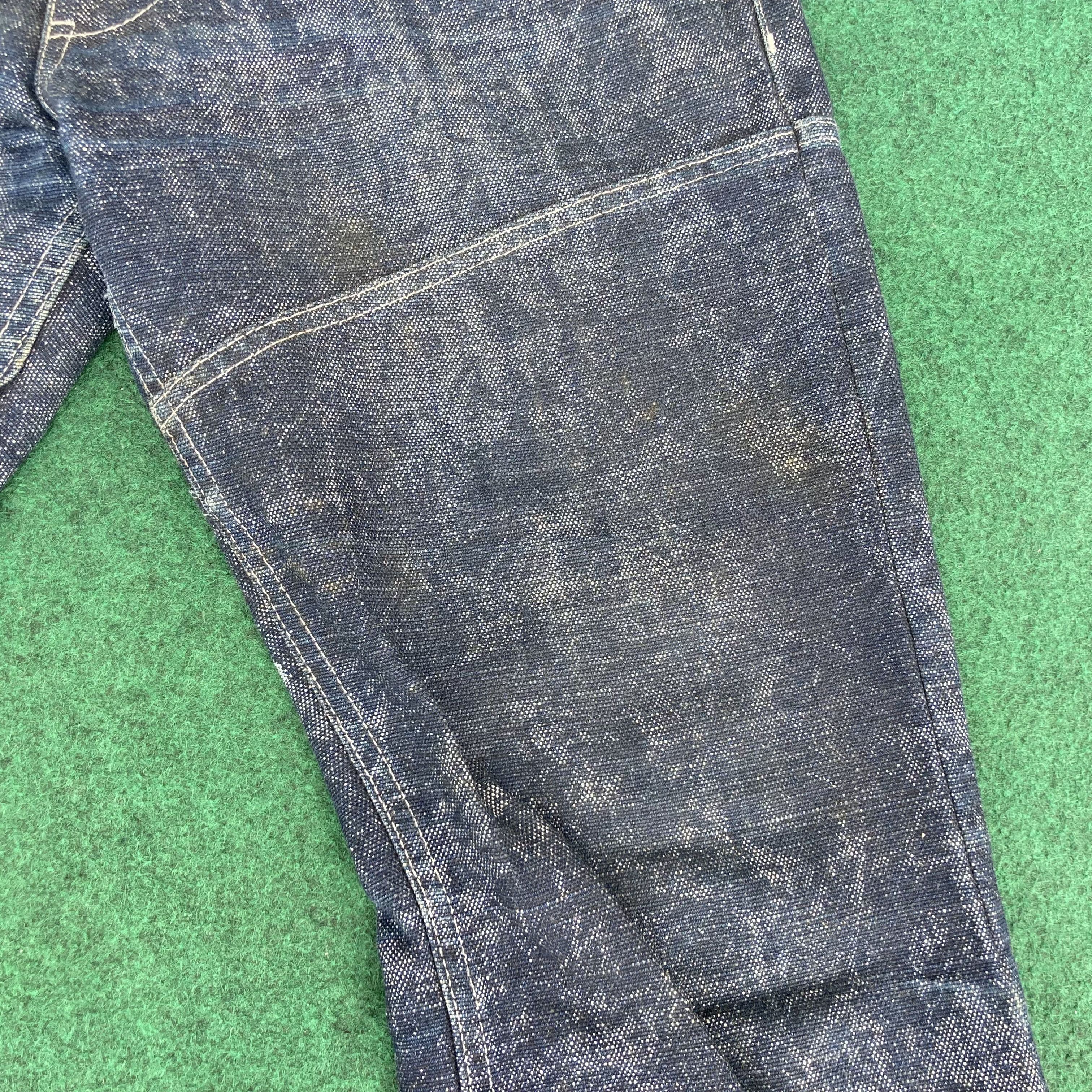 Tornado Mart × Vintage Vtg Tornado Mart Lace-Up Trouser Punk Flared Denim Jeans Size US 31 - 7 Thumbnail