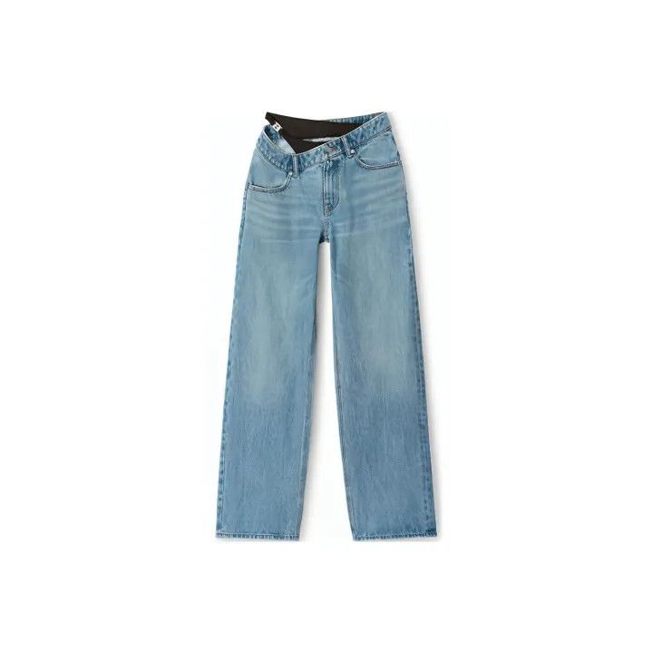 Alexander Wang Alexander Wang Asymmetrical Flare Bikini Layered Jeans 0079 Size 25" / US 0 / IT 36 - 1 Thumbnail