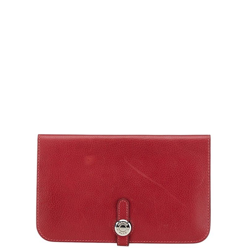Hermes Hermes Dogon GM Leather Long Wallet Leather Long Wallet Stamp J (2006) DUTY FREE for USA