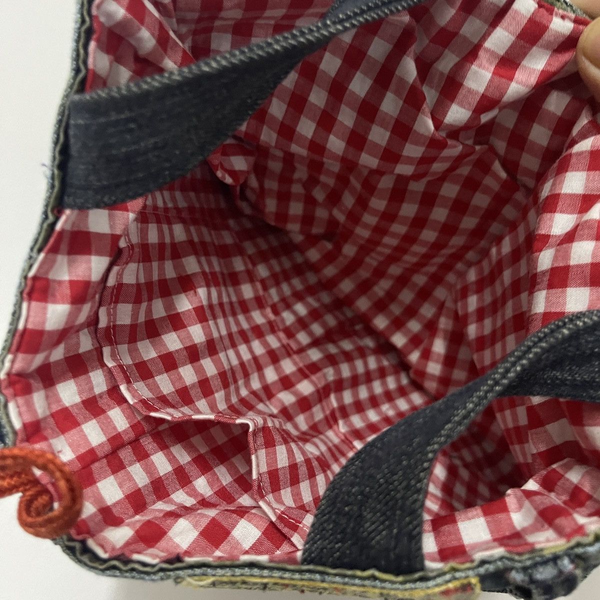 Other Handmade tote with Gingham Lining @ Charm Detail Jeans Size ONE SIZE - 5 Thumbnail