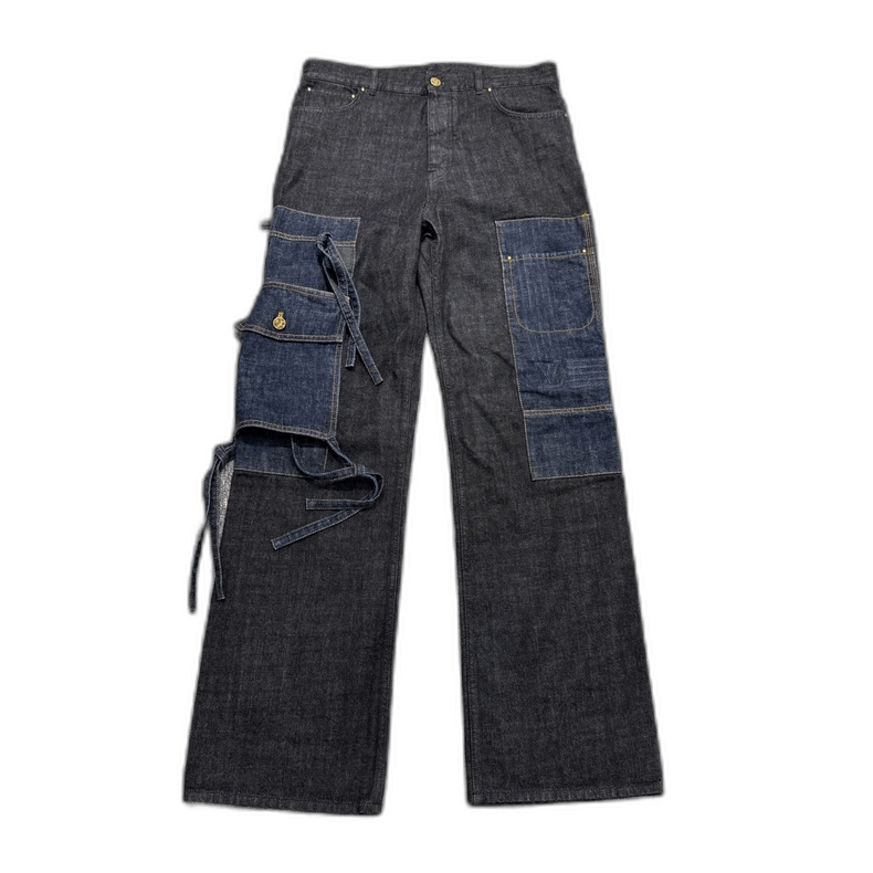 Louis Vuitton Louis Vuitton Butterfly Strap Denim Pants-yf Size US 32 / EU 48 - 1 Thumbnail