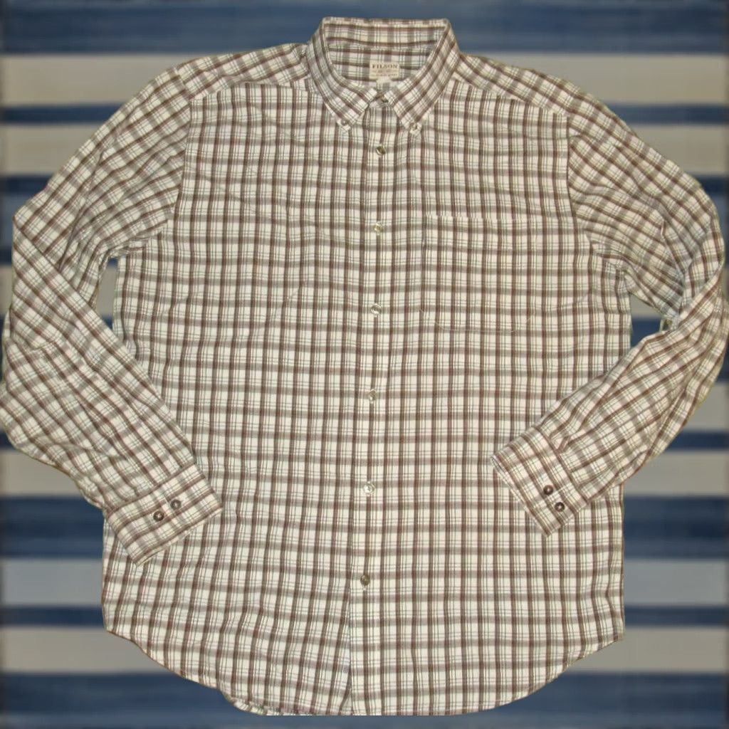 Filson FILSON Brown Plaid Long Sleeve Shirt Medium Size US M / EU 48-50 / 2 - 1 Thumbnail