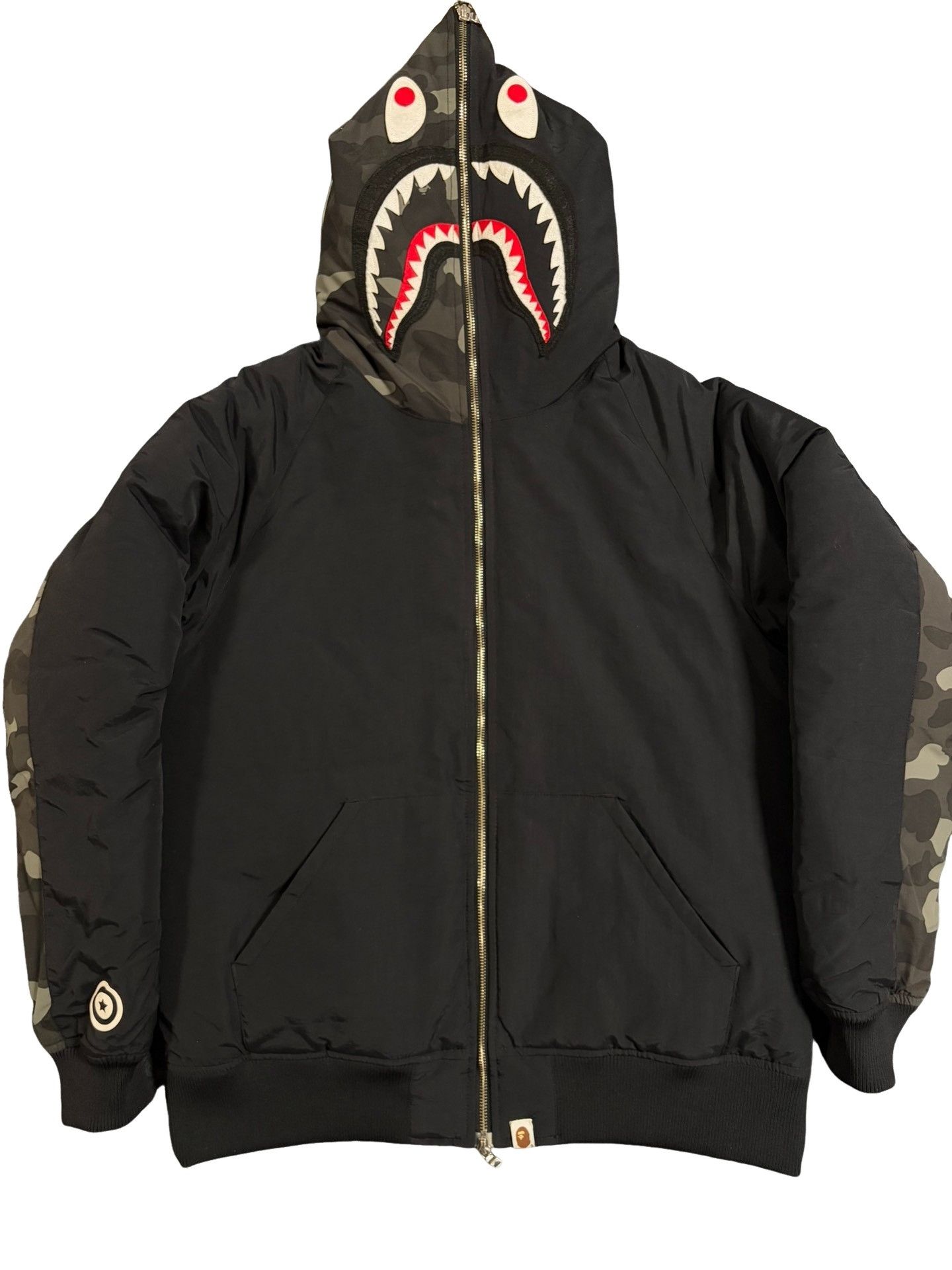 Bape A Bathing Ape Shark Camo Down Jacket Size XL Size US XL / EU 56 / 4 - 1 Thumbnail
