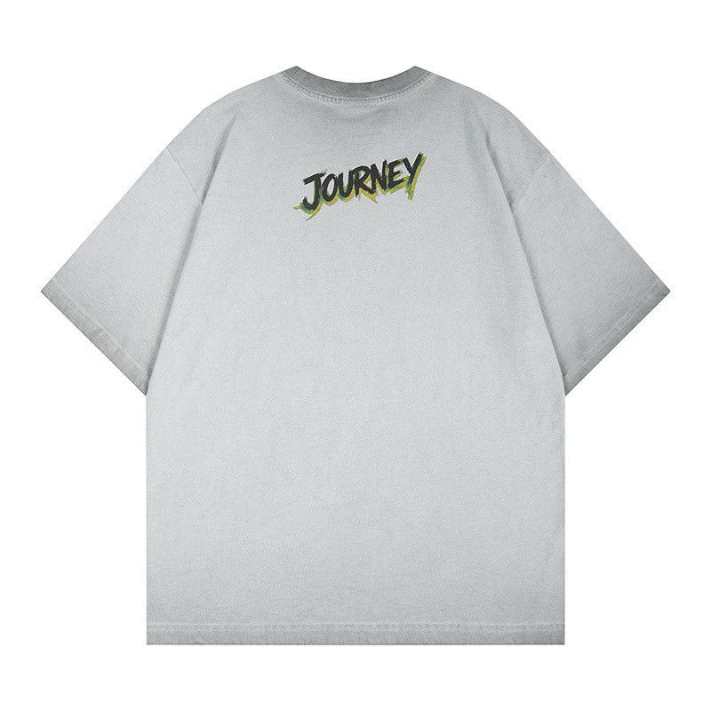 Japanese Brand Distressed anime boy print short-sleeved t-shirt for men Size US M / EU 48-50 / 2 - 2 Thumbnail