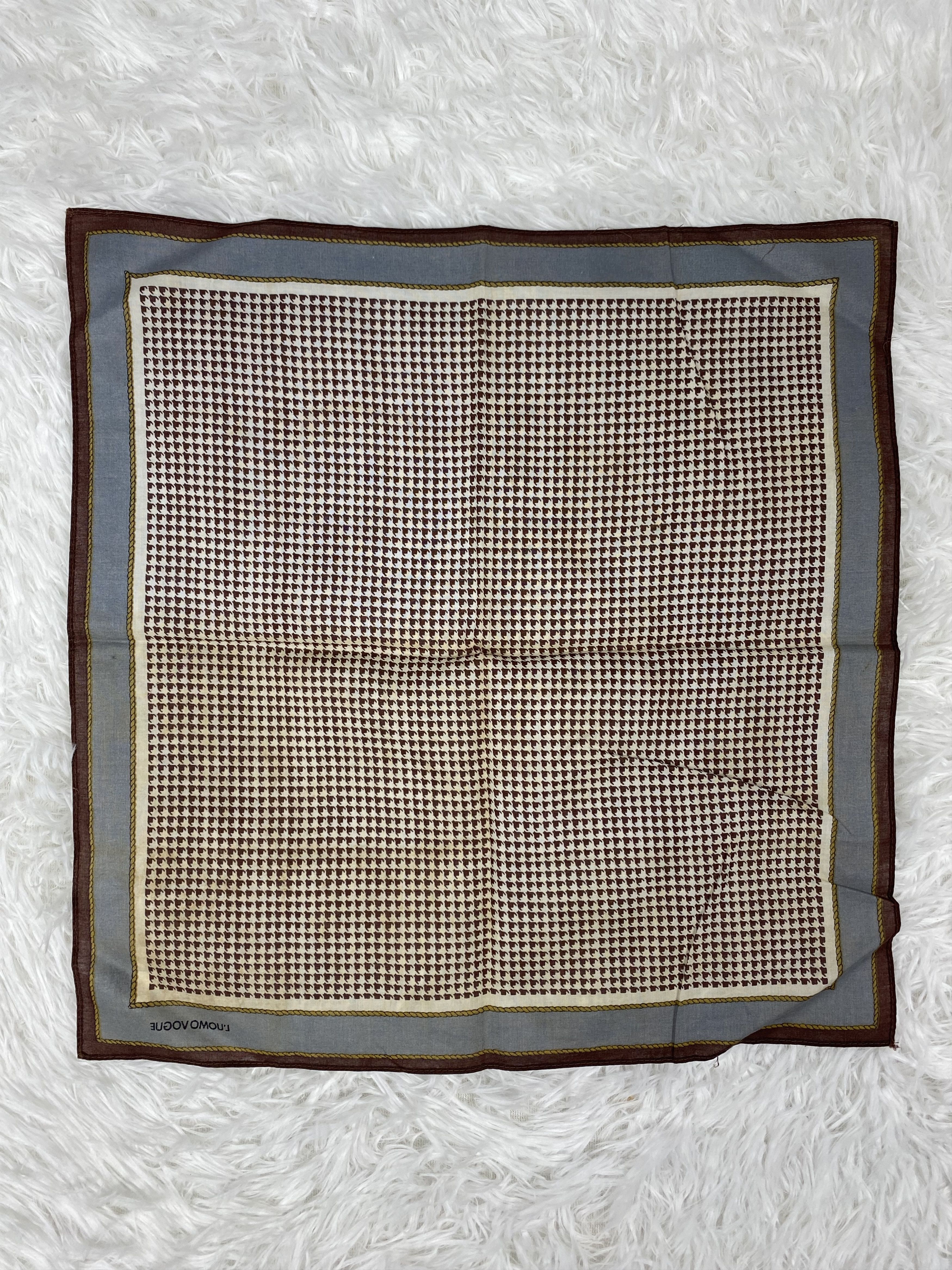 Vintage Vintage L'uomo Vogue Handkerchief Neckerchief PH0858 Size ONE SIZE - 4 Thumbnail