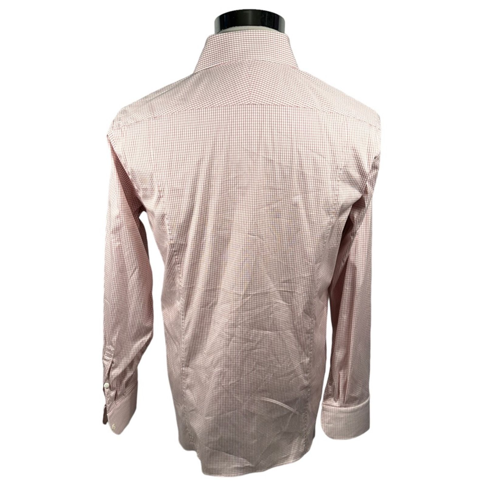 Pink Thomas Pink Button Up Shirt White Pink Windowpane 16 / 41 Size US L / EU 52-54 / 3 - 2 Thumbnail
