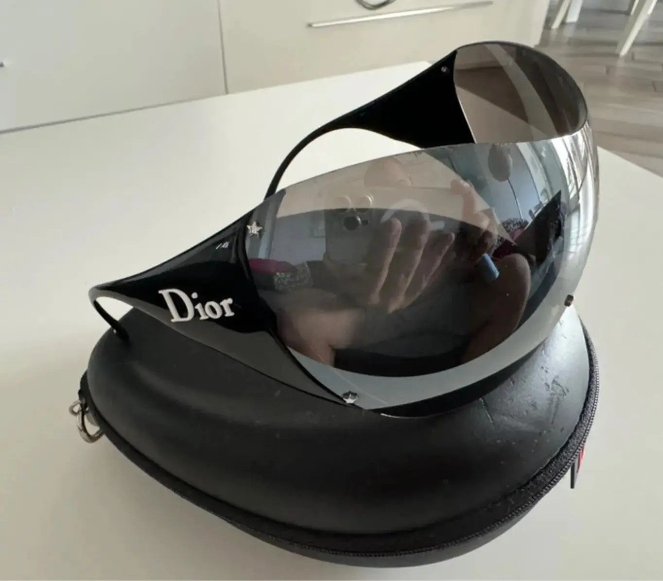 Dior DIOR Sunglasses SKI Rimless Mask Pop Bike Shield RI828 Size ONE SIZE - 1 Thumbnail