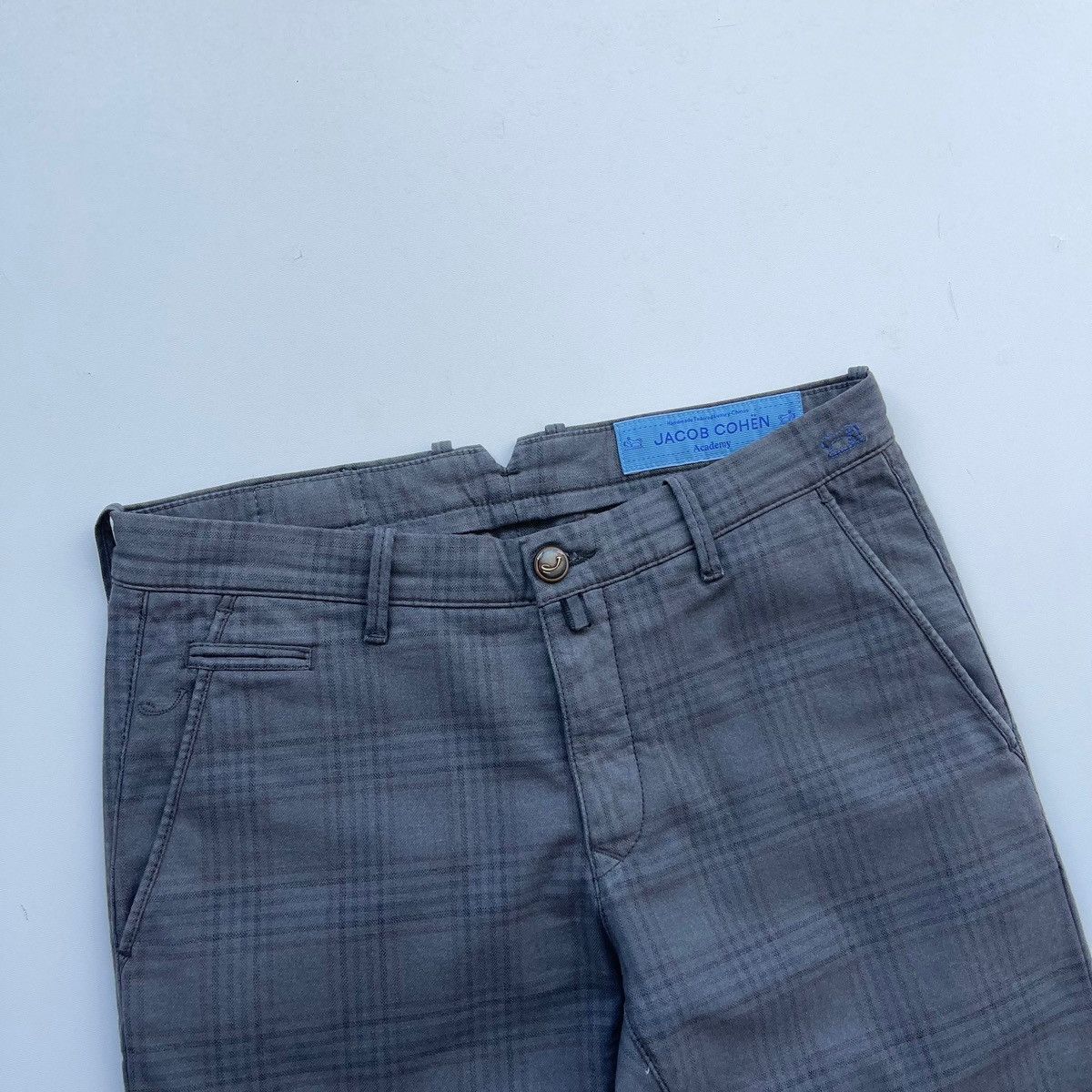 Jacob Cohen Jacob Cohen Academy Bobby Stretch Luxury Chino Checked Pants Size US 31 - 2 Thumbnail