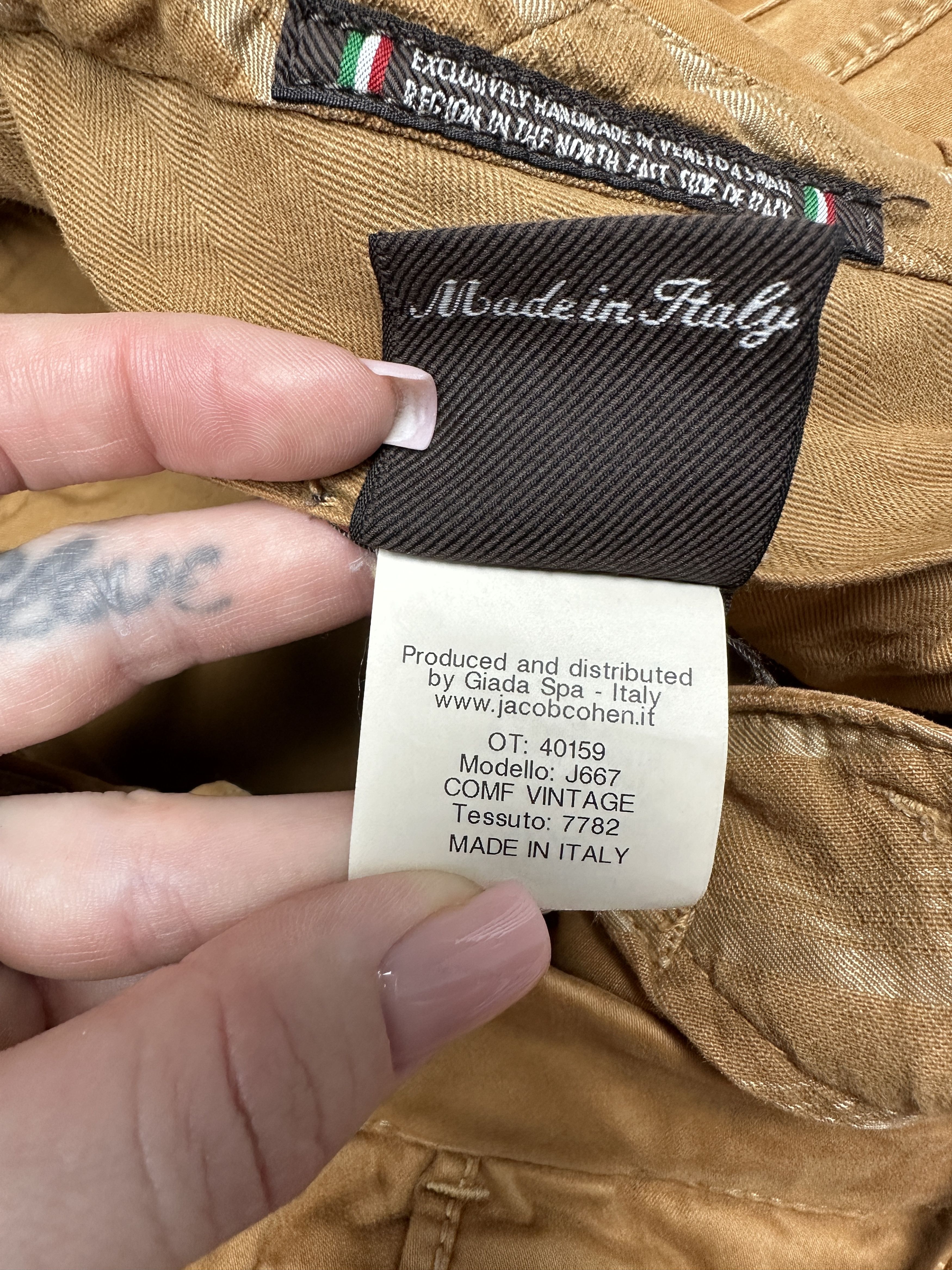Jacob Cohen Jacob Cohen Vintage Mens Chino Pants Size US 35 - 6 Thumbnail