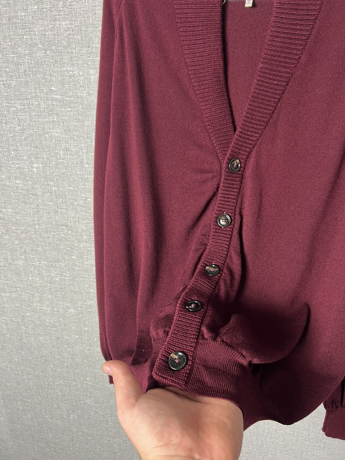 Maison Margiela Maison Margiela Shawl Collar Wool Button Cardigan Sweater Size US M / EU 48-50 / 2 - 7 Thumbnail
