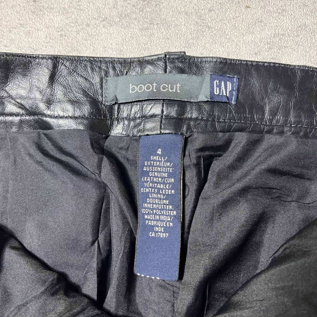 Genuine Leather Vintage GAP Lether Bootcut Flared Pants Size US 30 / EU 46 - 8 Thumbnail