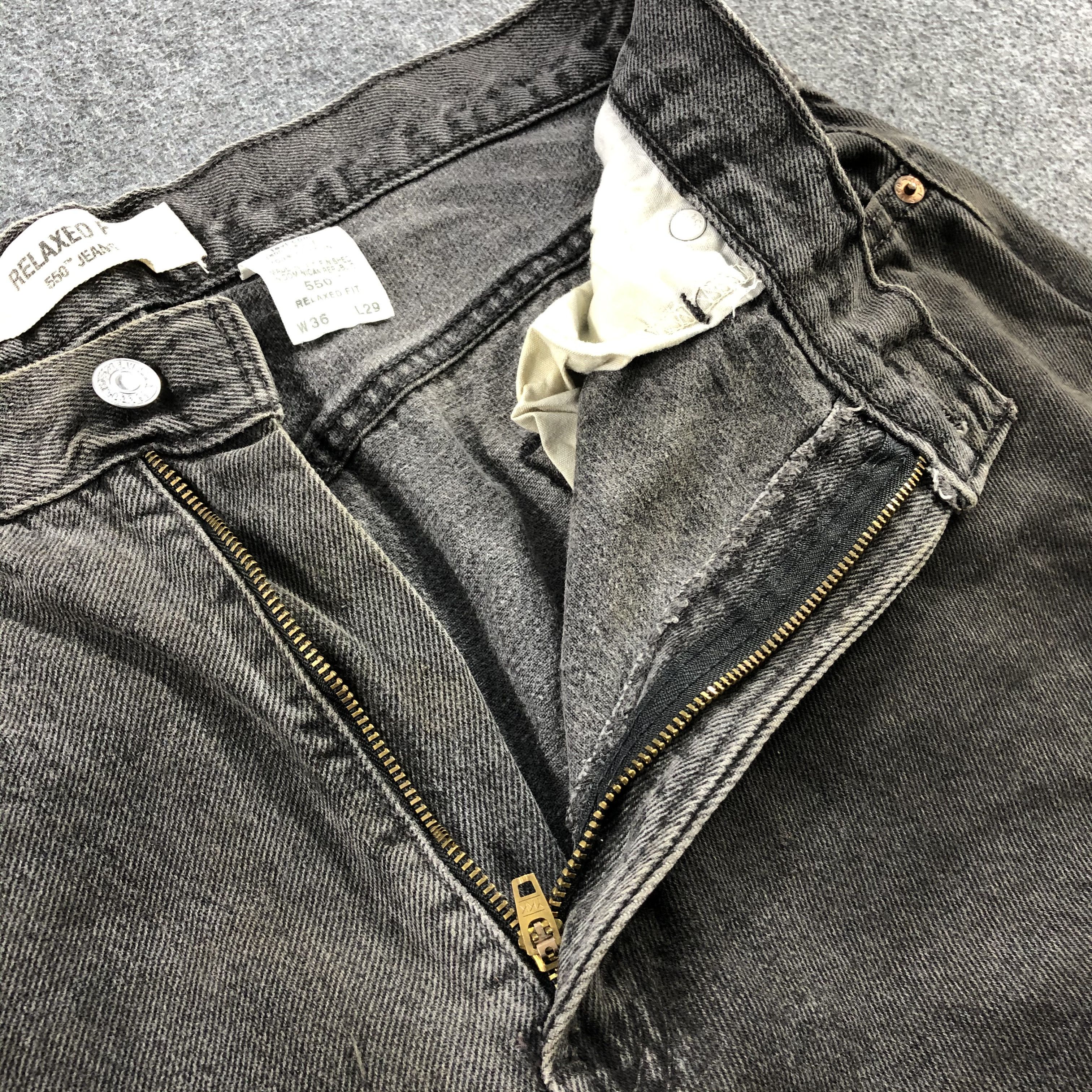 Levi's Vintage Levis 550 Earth Tone Jeans-J2148 Size US 34 / EU 50 - 9 Thumbnail