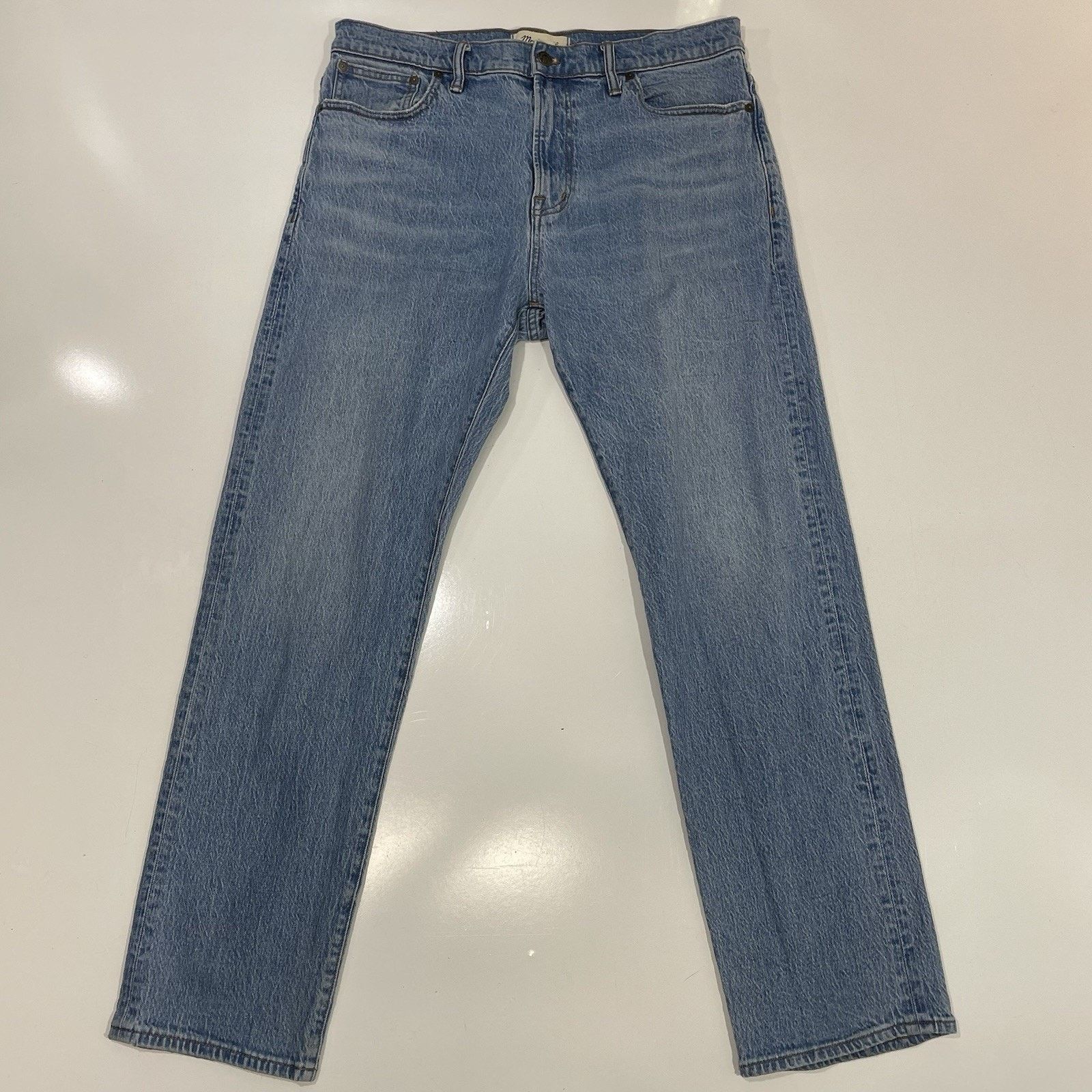 Madewell Madewell The 1991 Straight Jeans Blue Denim Size 33 30 EUC Size 33" - 1 Thumbnail