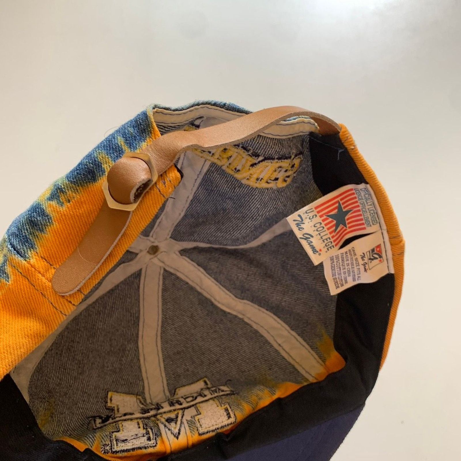NCAA × The Game × Vintage Vintage 90s Michigan Wolverines NCAA The Game Strap Back Hat Size ONE SIZE - 6 Thumbnail