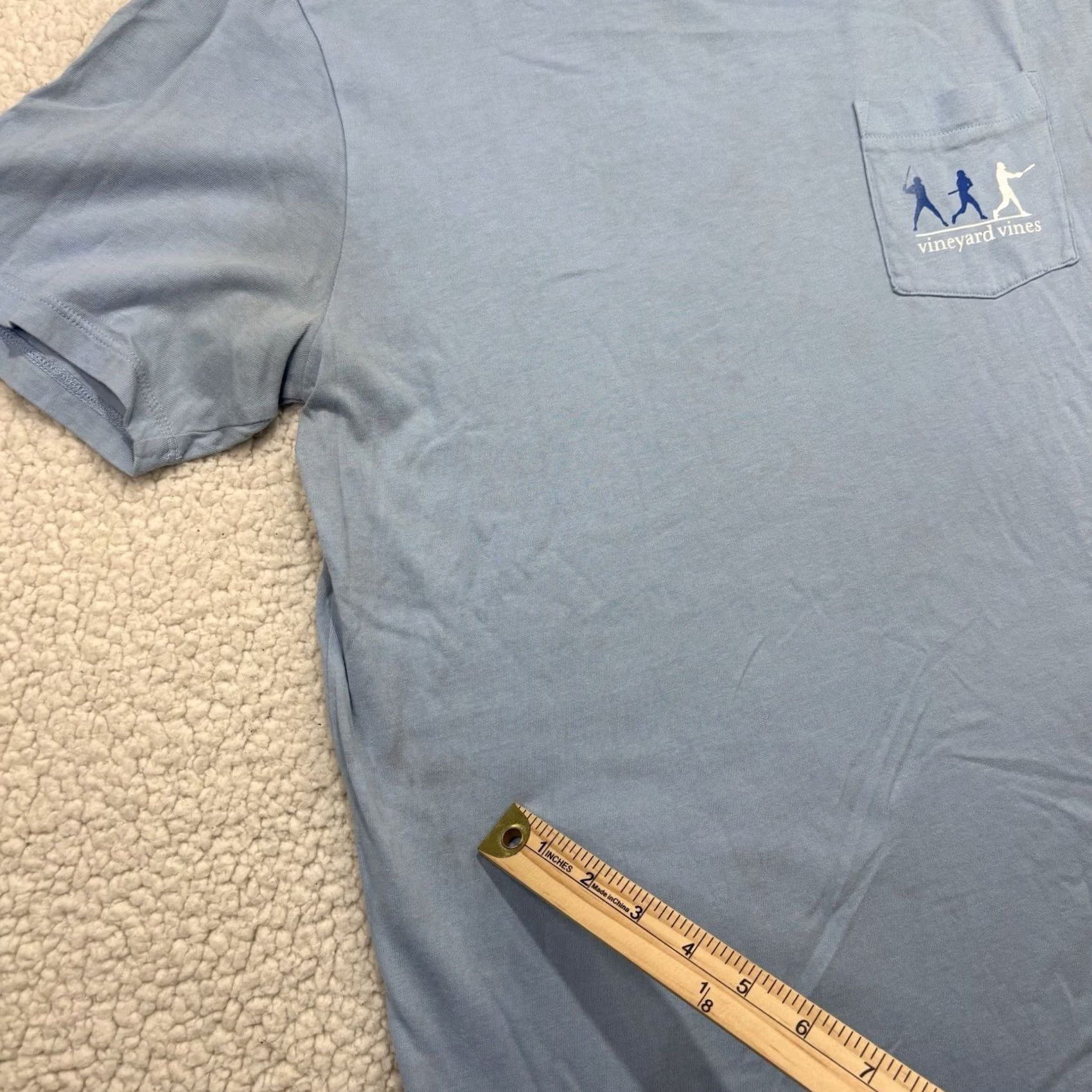 Vineyard Vines Vineyard Vines T-Shirt Blue Baseball Pocket Short Sleeve Men’s M Whale Tee Size US M / EU 48-50 / 2 - 5 Thumbnail