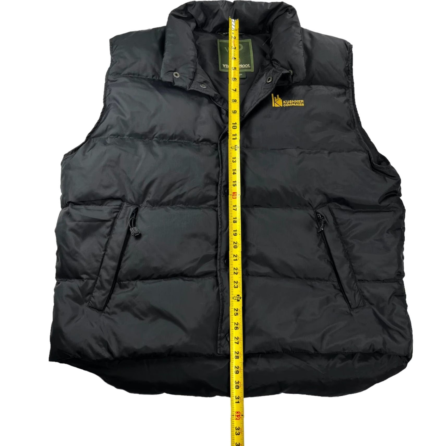 Weatherproof Weatherproof Jared Kushner x Trump Men's Puffer Vest XL Black Down Nylon Puffer Vest with Zipped Pockets Logo Mens Size US XL / EU 56 / 4 - 6 Thumbnail
