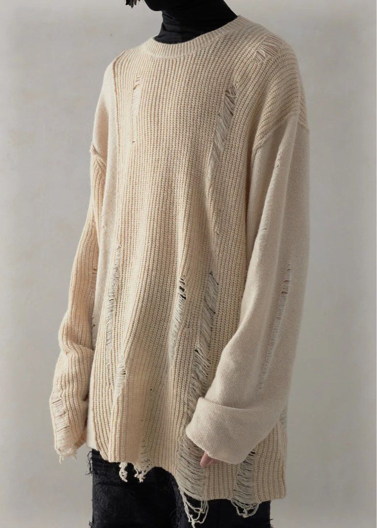 Professor.E Professor.E distressed knit sweater Size US L / EU 52-54 / 3 - 1 Thumbnail