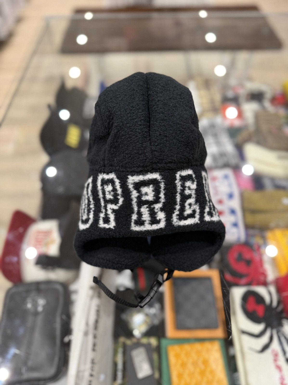 Supreme Supreme Shearling Trooper Black Size: S/M Size ONE SIZE - 4 Thumbnail