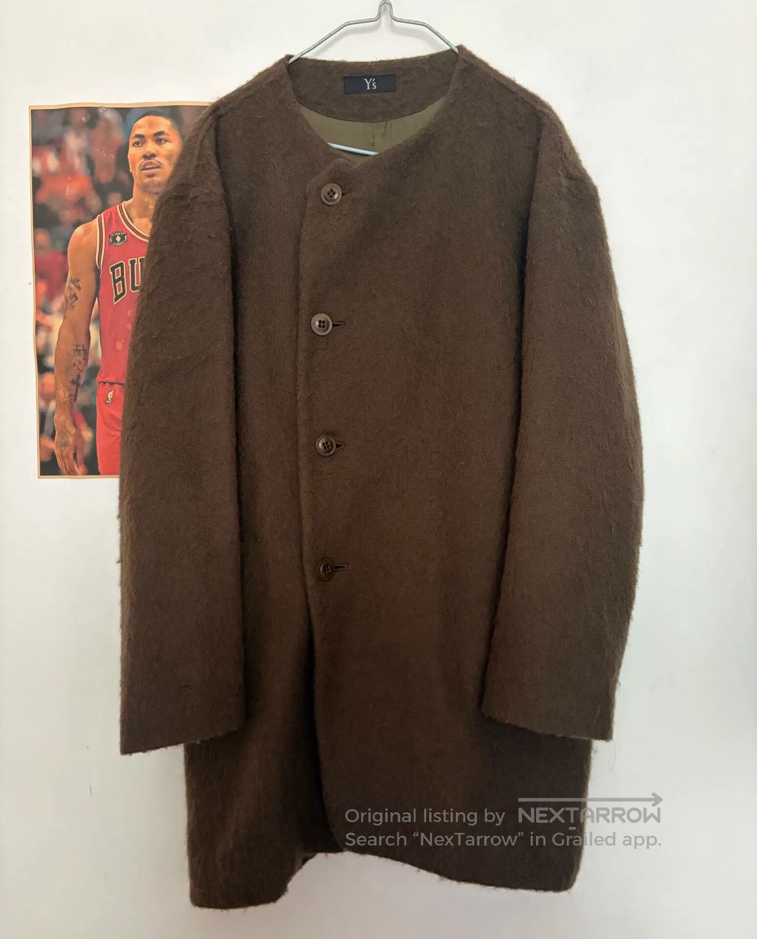 Yohji Yamamoto Yohji Yamamoto Long Uncollared Jacket. Size M / US 6-8 / IT 42-44 - 4 Thumbnail