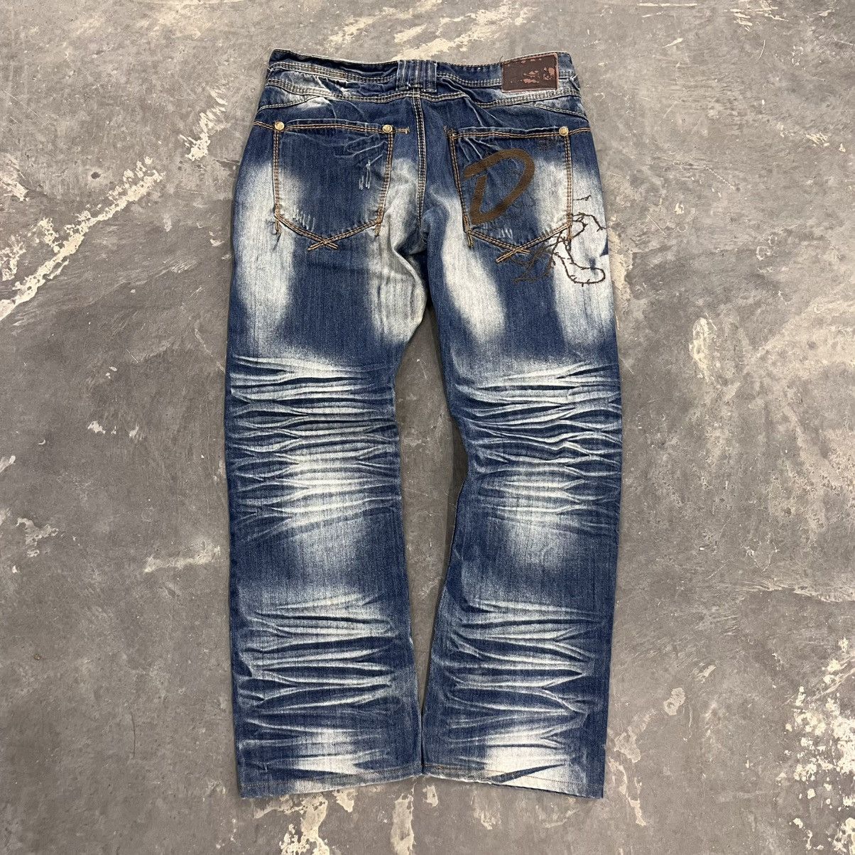 Fubu × Rocawear Y2K RocaWear style Washed and faded denim jeans baggy 34x32 Size US 34 / EU 50 - 1 Thumbnail