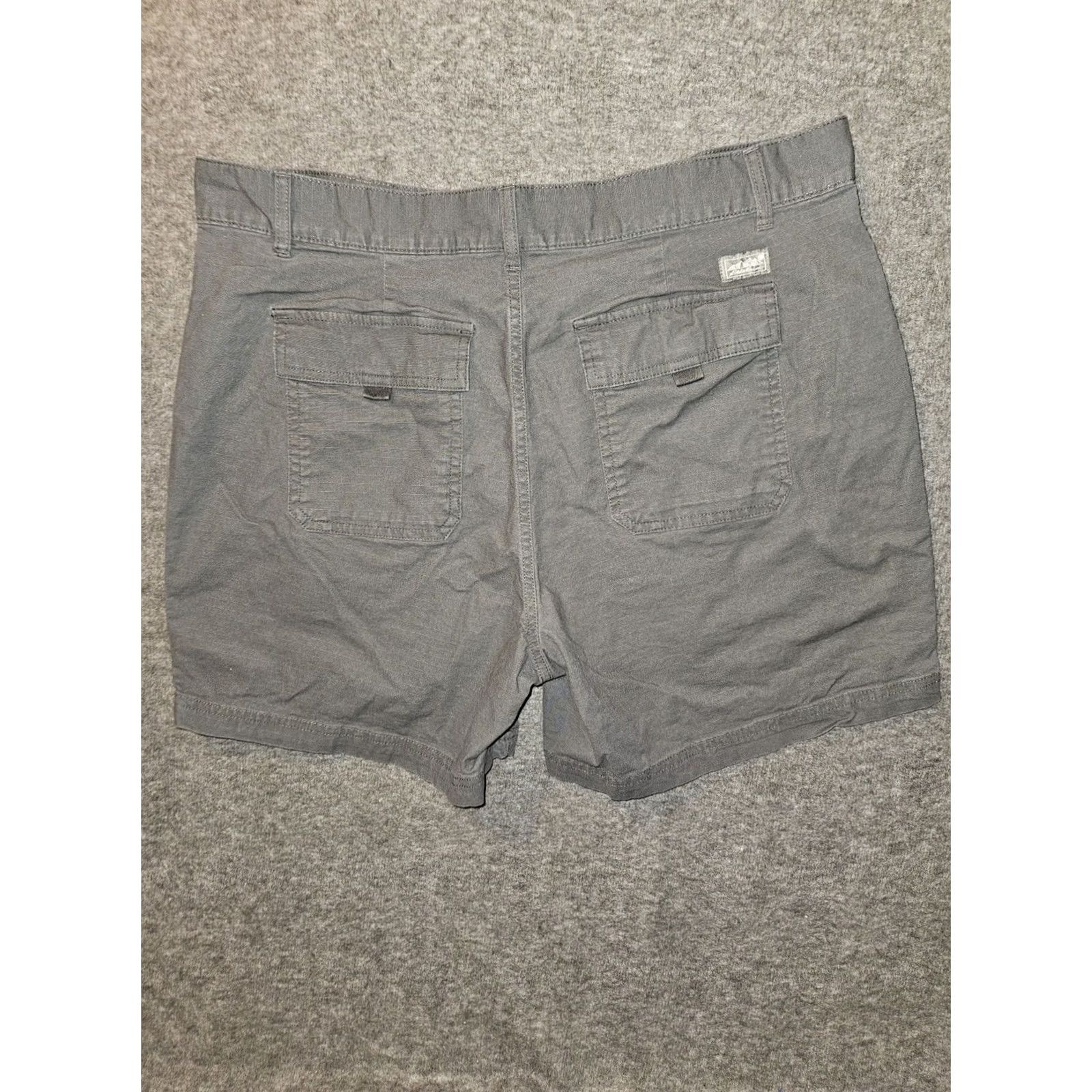 Eddie Bauer Eddie Bauer Rip Stop Chino Shorts Women's 10 Gray High Rise Flap Pocket Hiking Size 32" / US 10 / IT 46 - 7 Thumbnail
