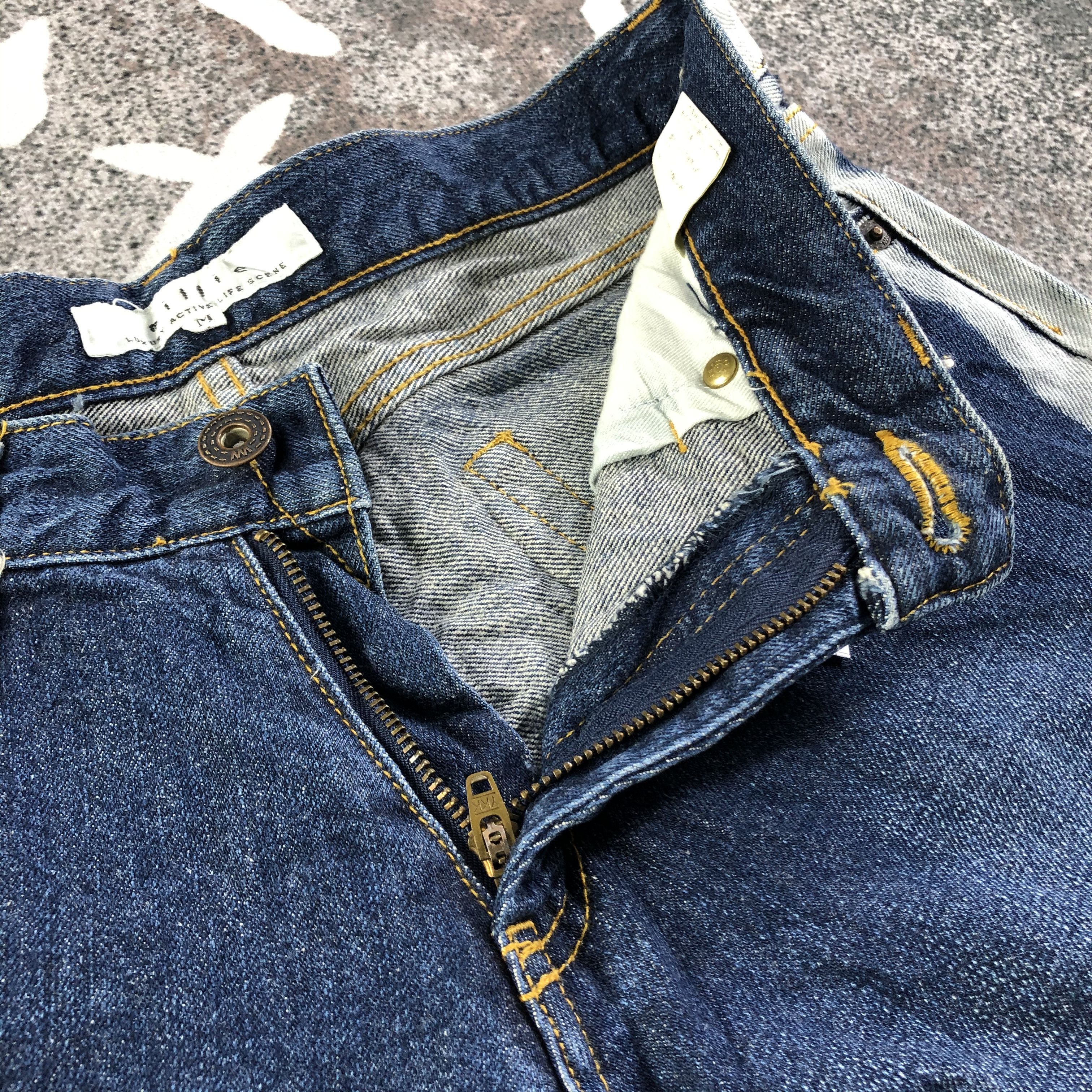 Japanese Brand Japanese Brand Acid Wash Flare Jeans KJ2109 Size US 30 / EU 46 - 6 Thumbnail