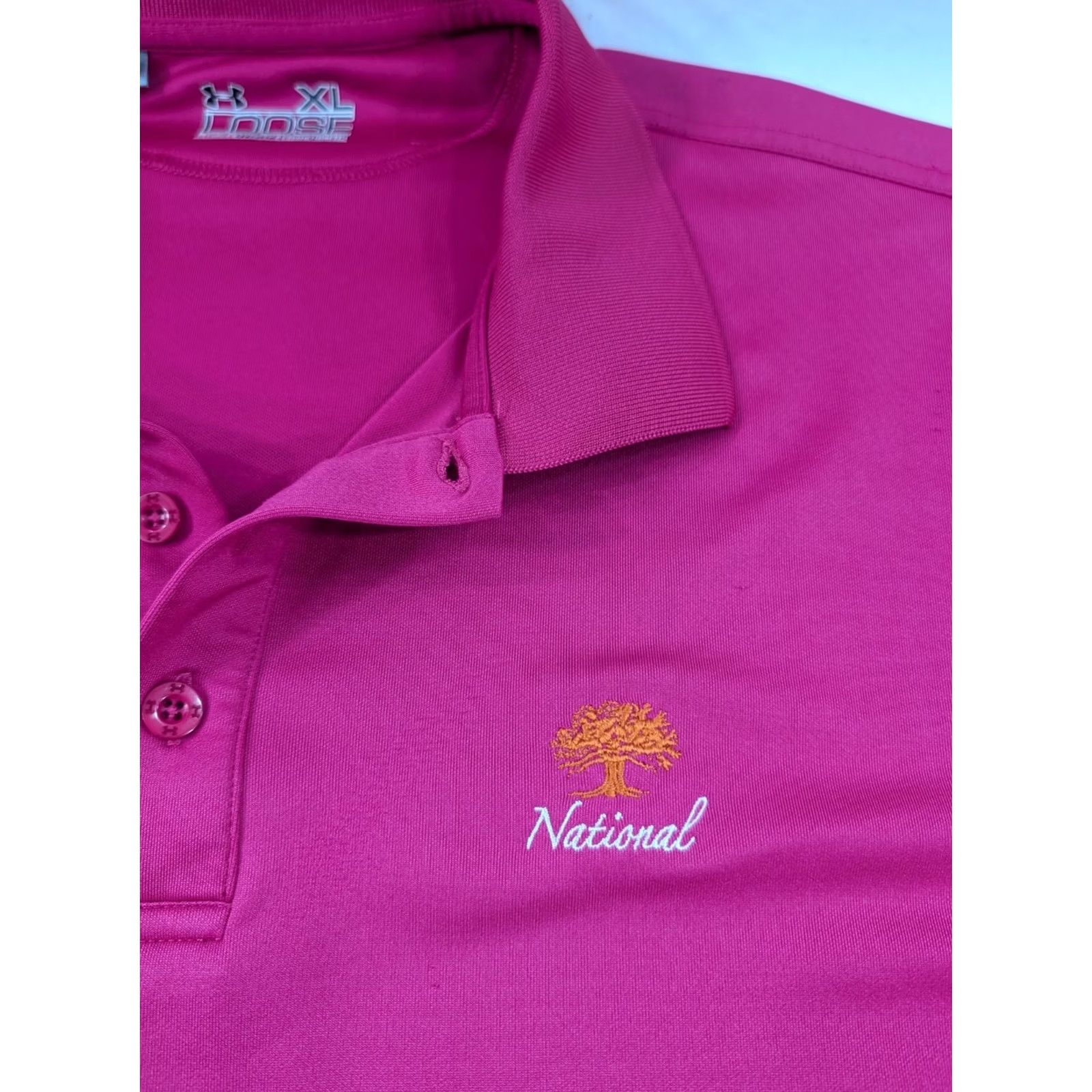 Under Armour Under Armour Short Sleeve Polo Shirt XL Performance Multicolor Pink Oak Tree National Polo Shirt Mens XL Size US XL / EU 56 / 4 - 4 Thumbnail