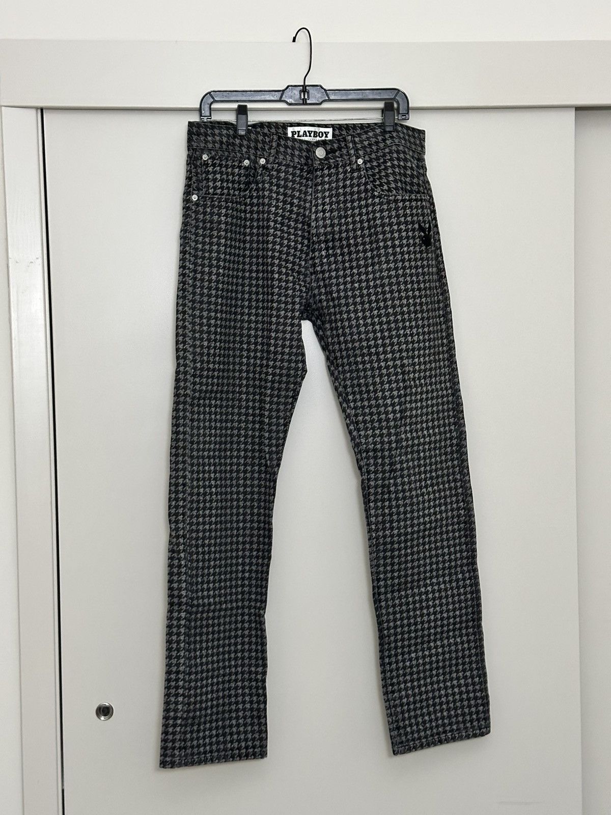 Playboy Playboy Houndstooth Straight Denim [31x32] Size US 31 - 1 Thumbnail