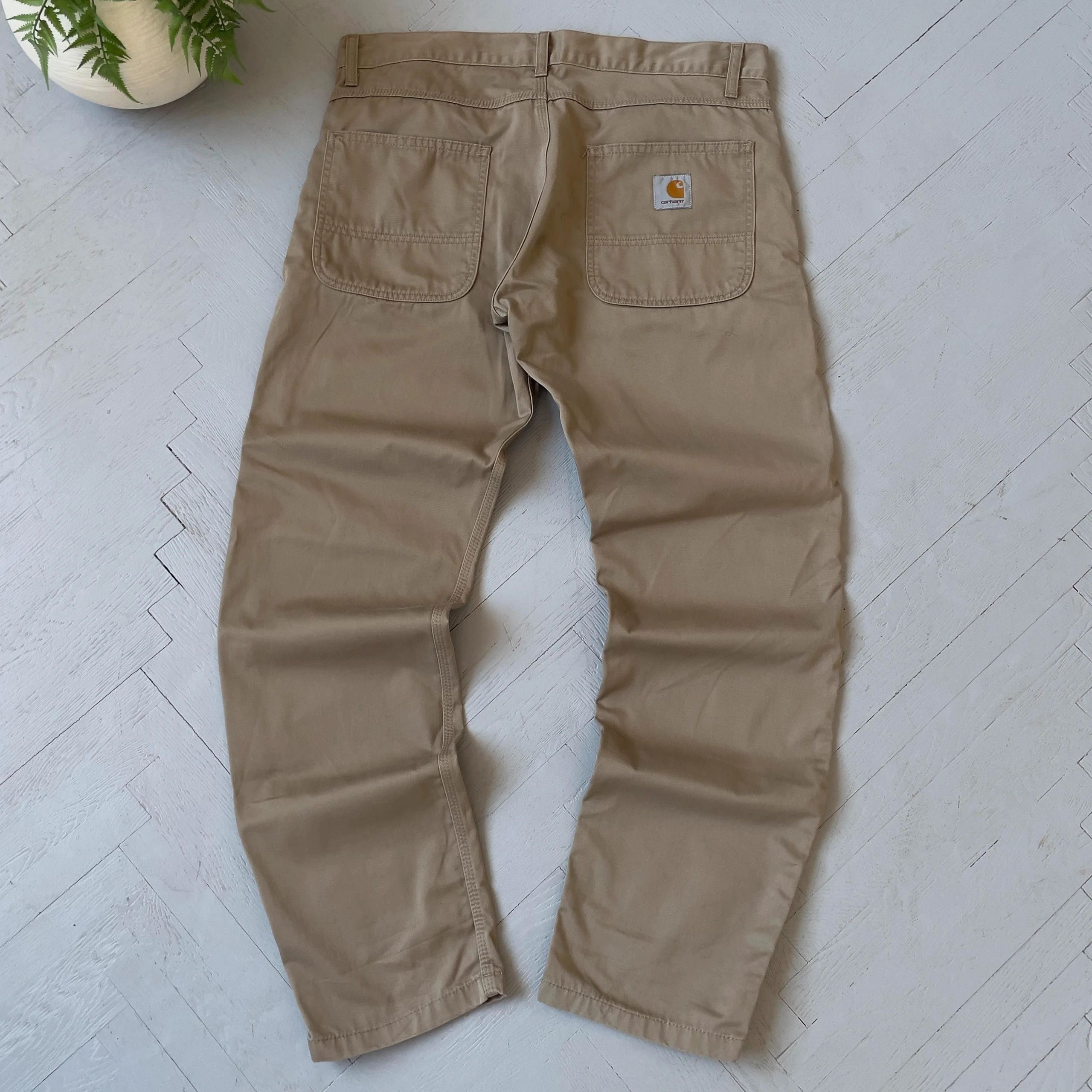 Carhartt × Carhartt Wip Carhartt WIP Skill Work Pants Beige Size 34x32 Size US 34 / EU 50 - 1 Thumbnail