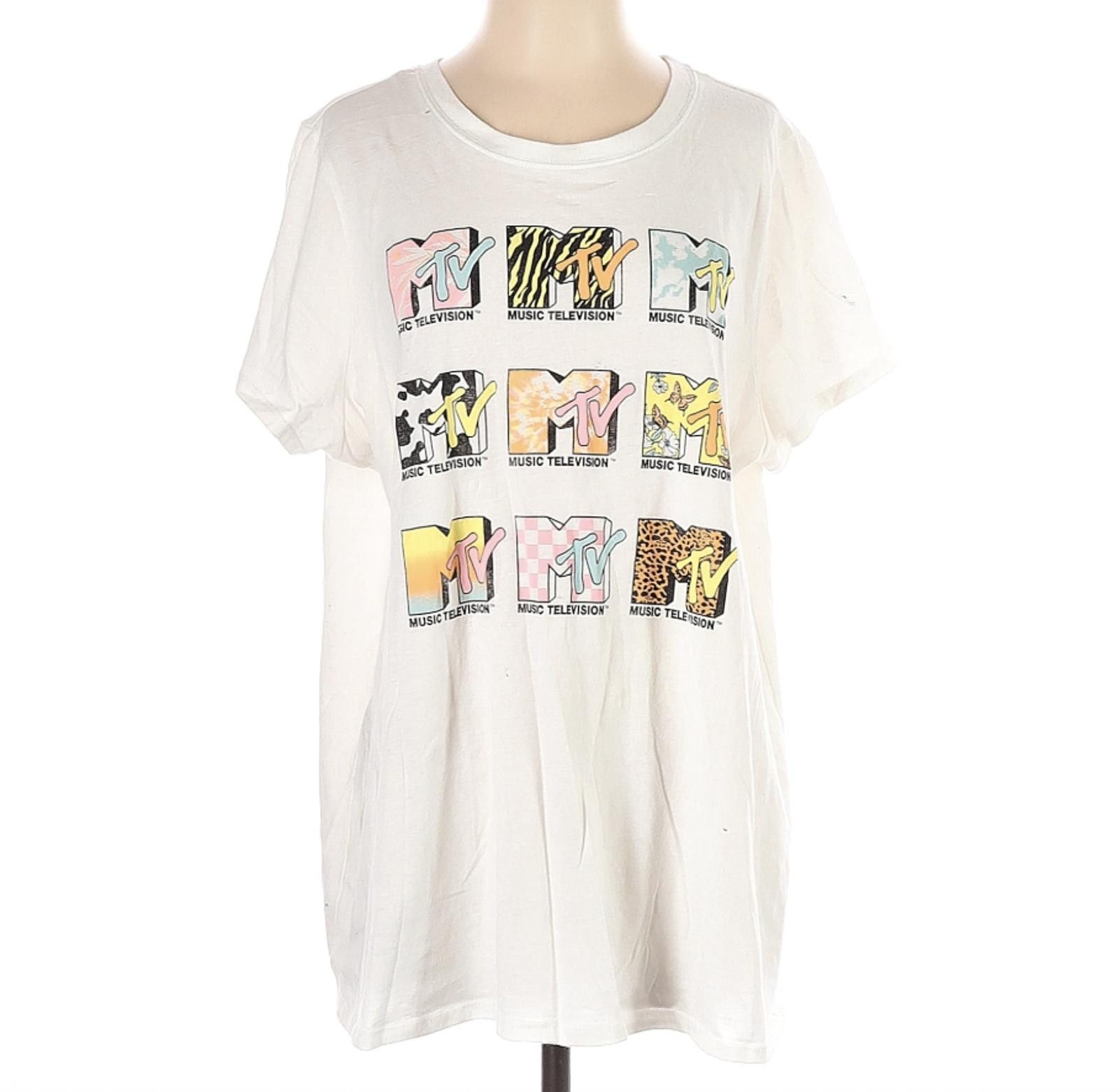 Mtv MTV Graphic Short Sleeve T-Shirt Size 2XL Size XXL / US 16-18 / IT 52-54 - 1 Thumbnail