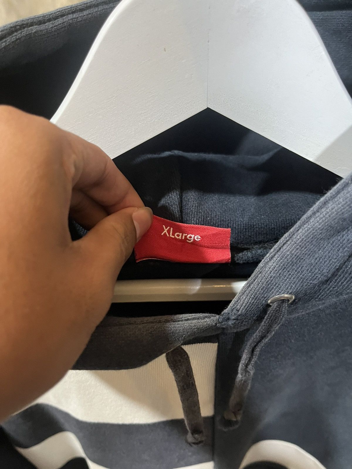 Supreme Supreme 2009 Block Stripe Sweat Hoodie Size US XL / EU 56 / 4 - 5 Thumbnail