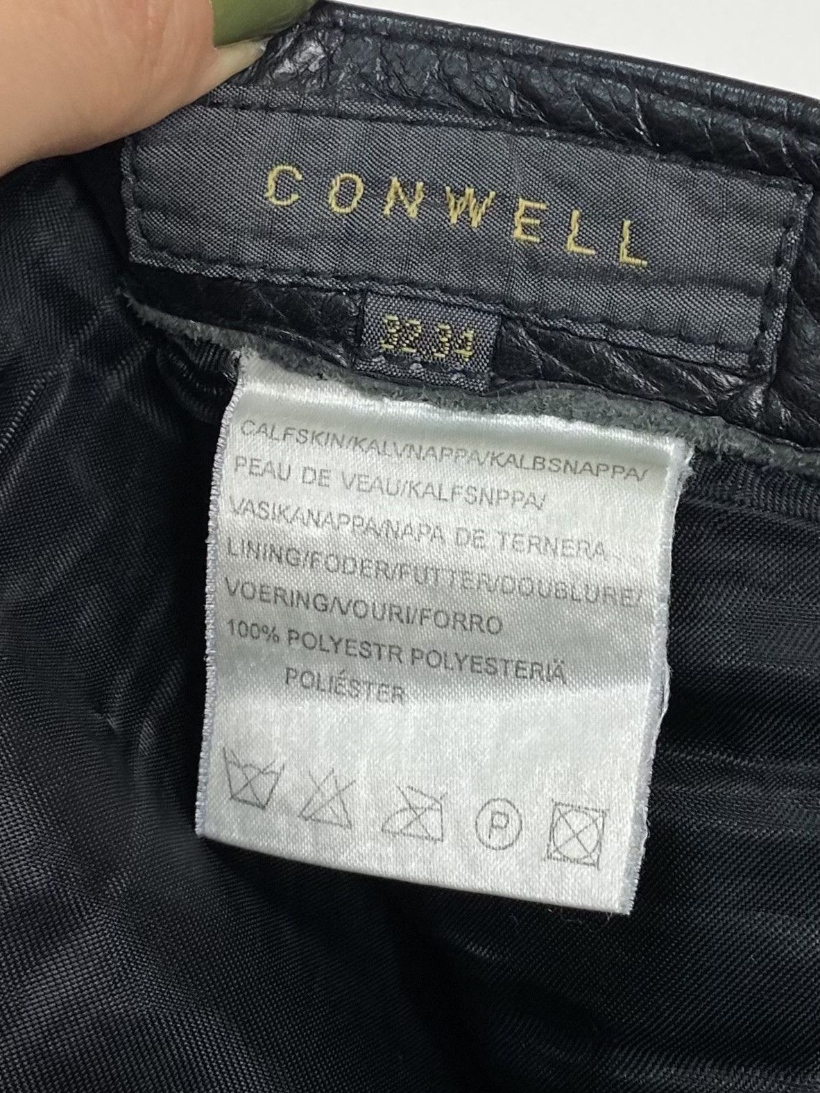 Leather Conwell Men’s Leather Calf Skin Pants Black Sz 32.34 Vintage Size US 32 / EU 48 - 10 Thumbnail