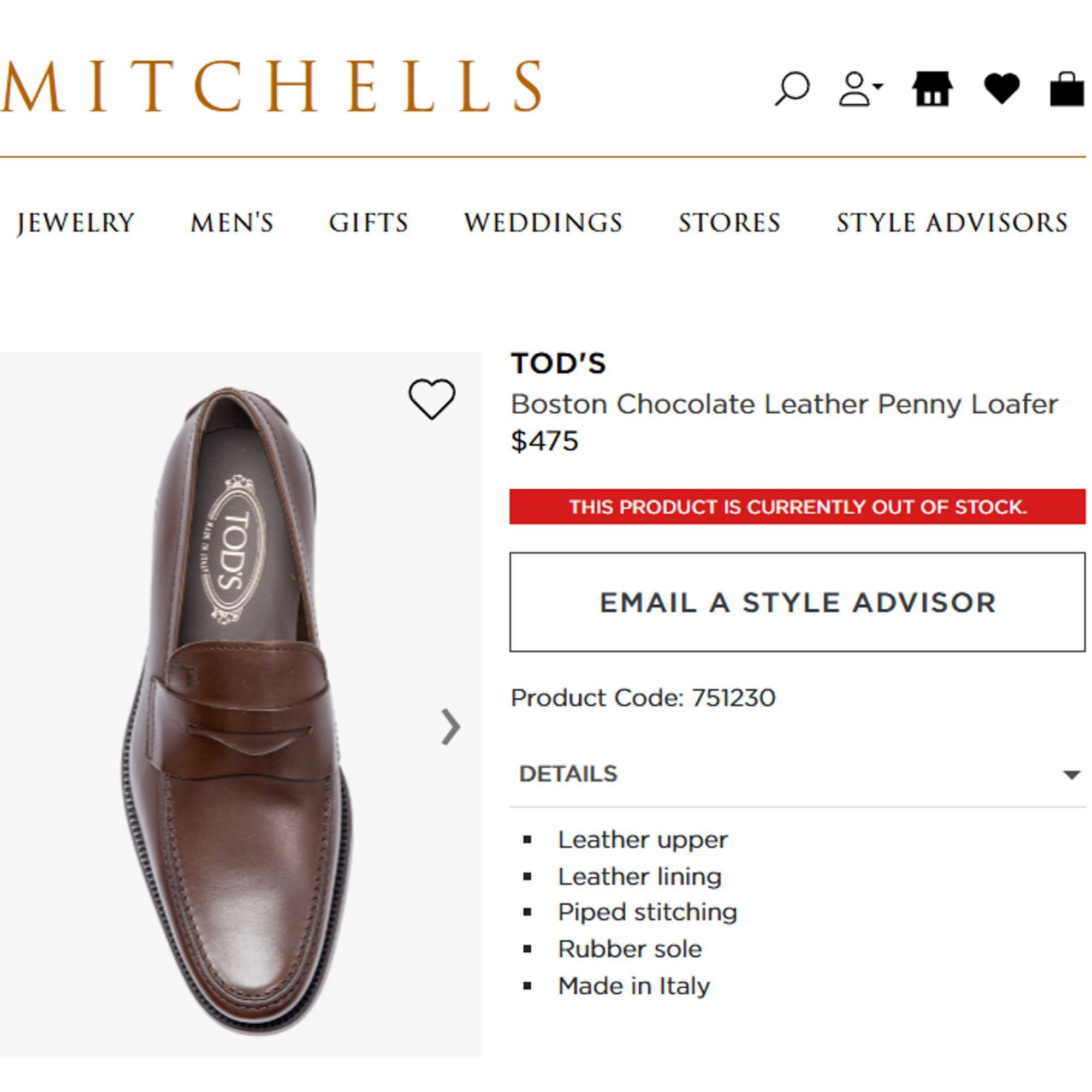 Tod's Tod's Italy Brown Leather Penny Loafers Mens 9 Dress Shoes Size US 9 / EU 42 - 11 Thumbnail