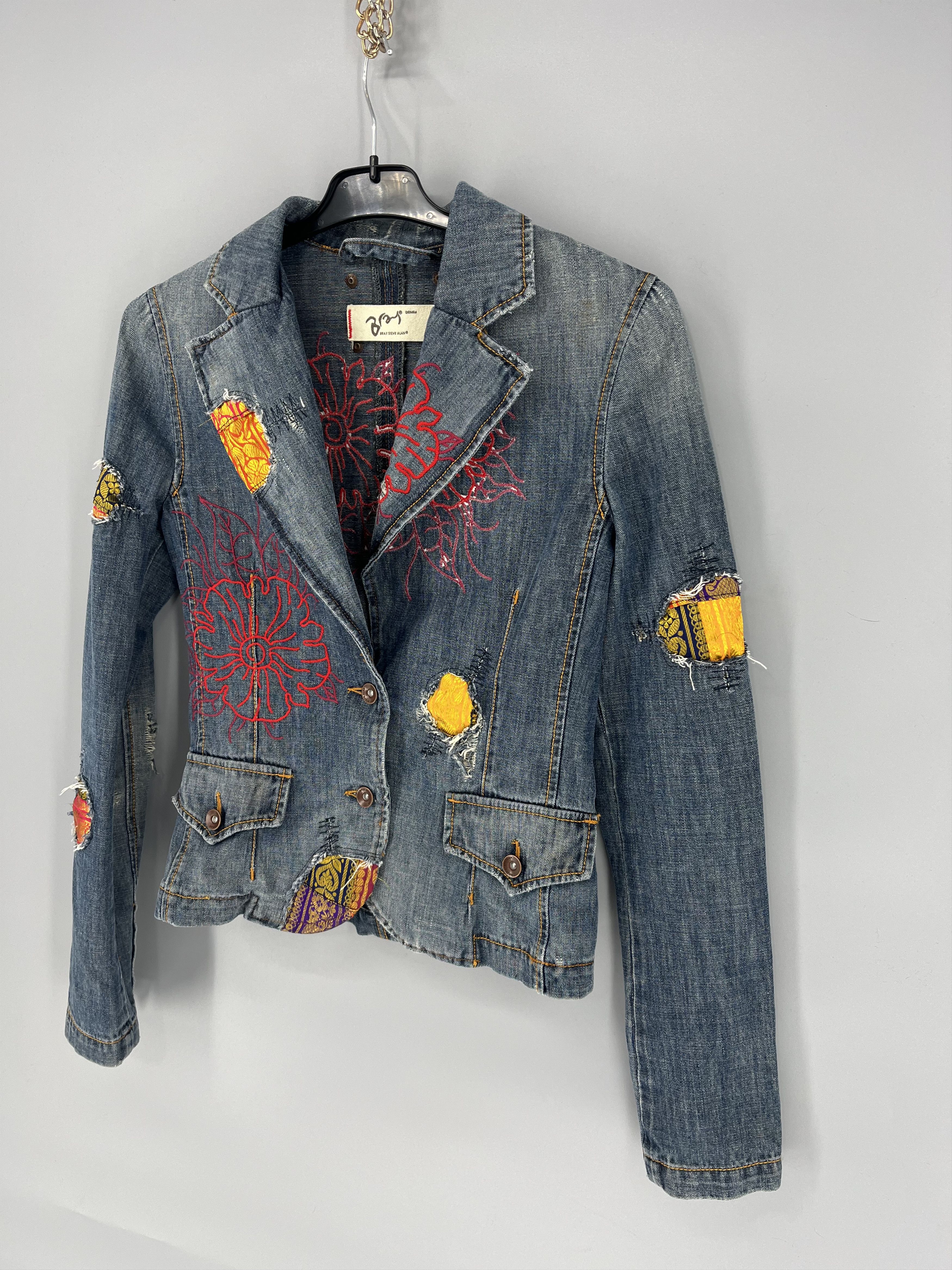Bray Steve Alan × Japanese Brand Progetti & Prodotti Bray Vintage Y2K Denim Jacket Size S / US 4 / IT 40 - 3 Thumbnail