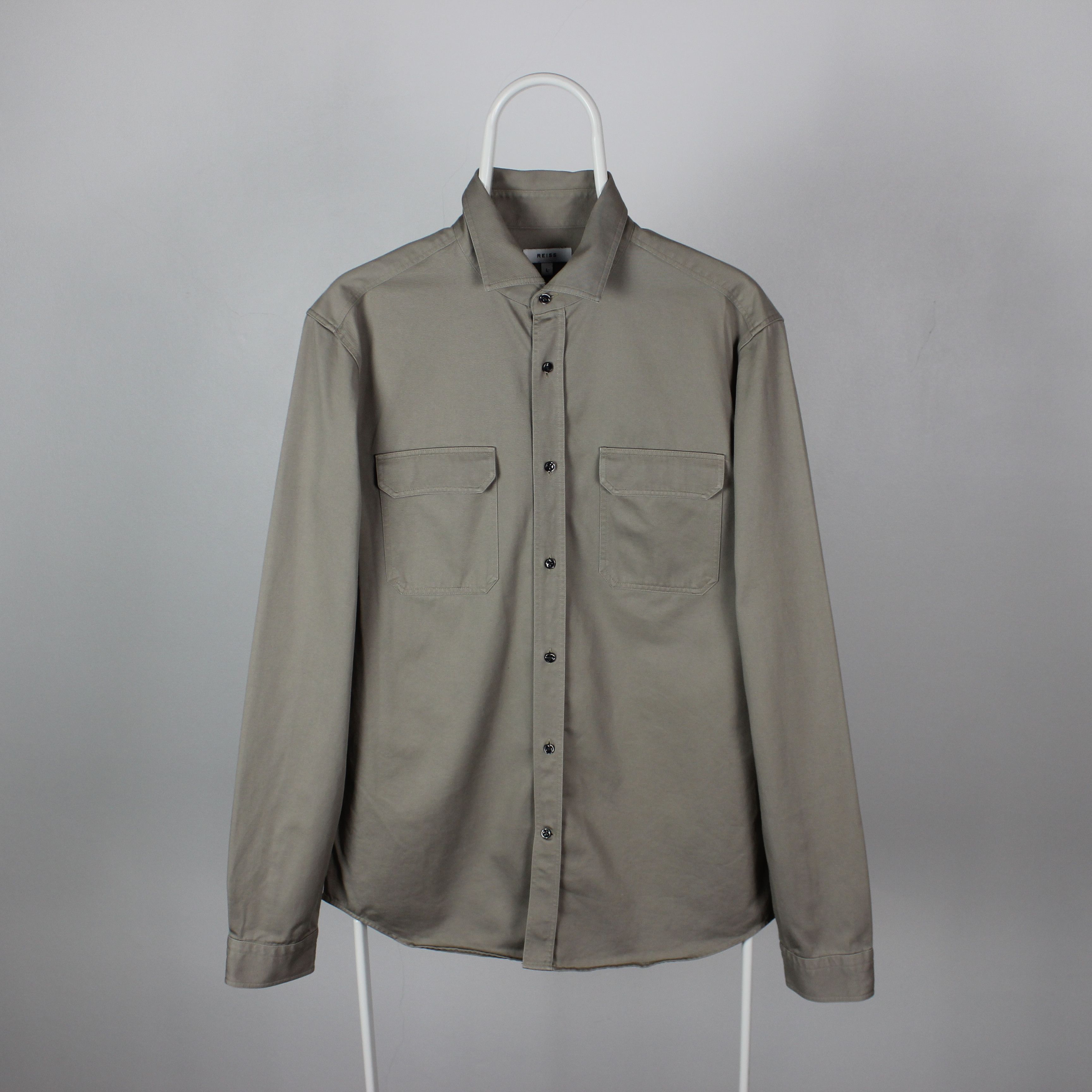 Reiss Reiss shirt men cotton multipockets M beige Size US M / EU 48-50 / 2 - 3 Thumbnail