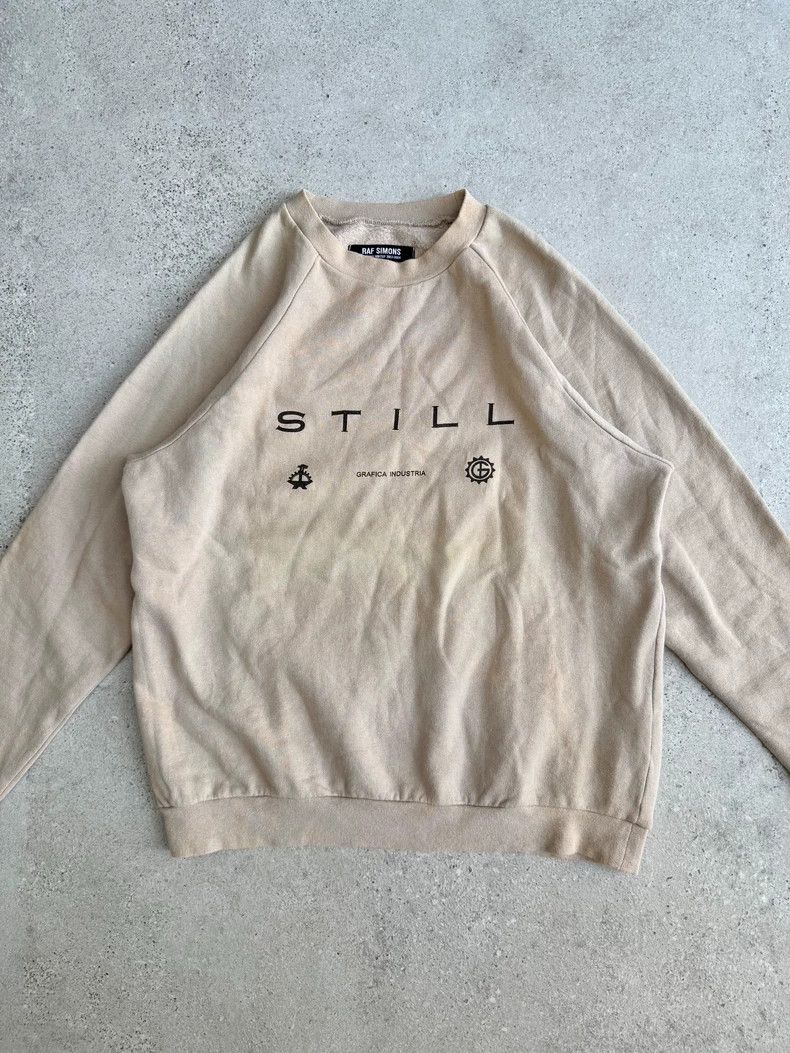 Raf Simons RAF SIMONS Faded raglan sleeve pullover sweatshirt 2503-Nex Size US S / EU 44-46 / 1 - 1 Thumbnail
