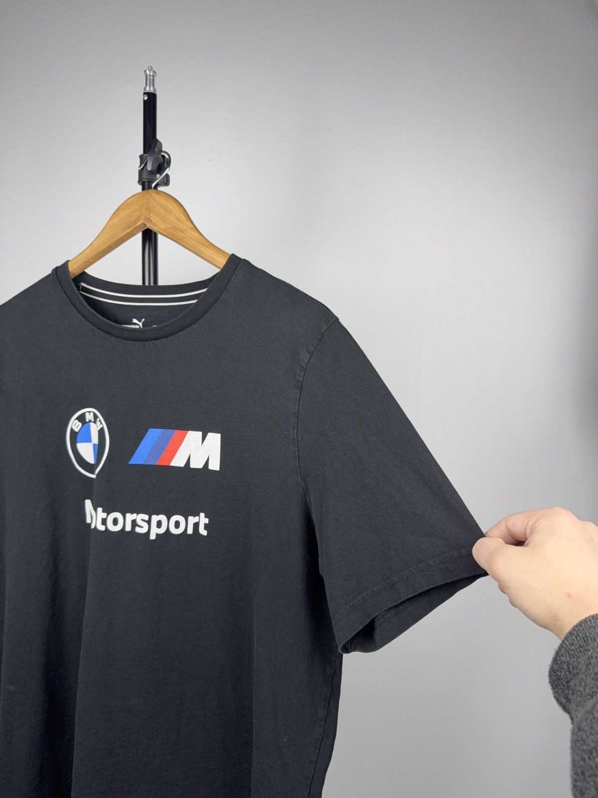 BMW BMW M Motorsport Racing Logo Puma Graphic T-Shirt Black XL Size US XL / EU 56 / 4 - 9 Thumbnail