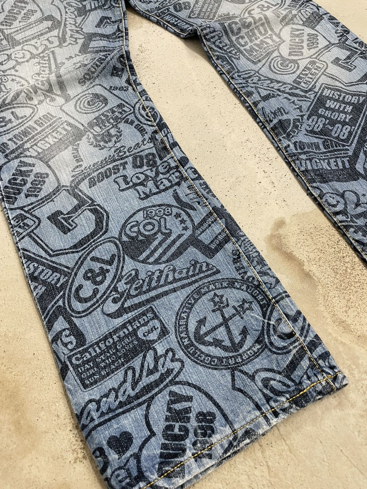 Hysteric Glamour Co Lu Full Printed Denim Hysteric Japanese Fashion Denim Size US 26 / EU 42 - 7 Thumbnail