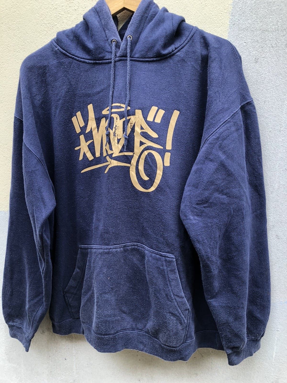 Designer Vintage 80s Eric Haze Big logo Megazine Art style Hoodie Size US L / EU 52-54 / 3 - 3 Thumbnail