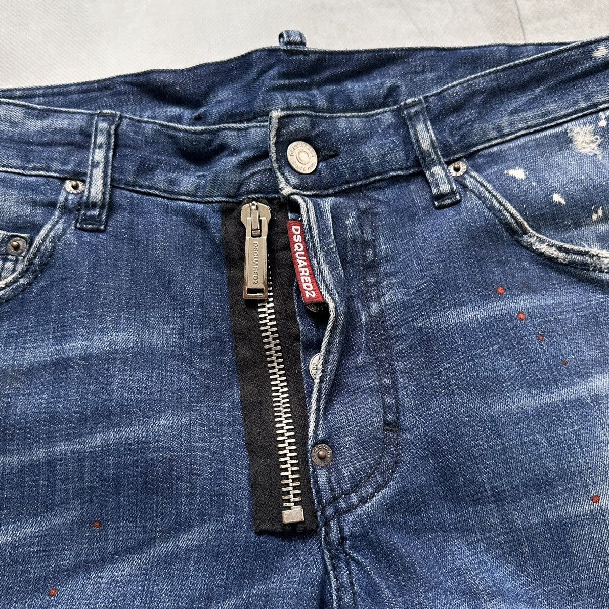 Dsquared2 Dsquared2 Splashed Painted Skater Jeans Galliano Vibe Size US 34 / EU 50 - 9 Thumbnail