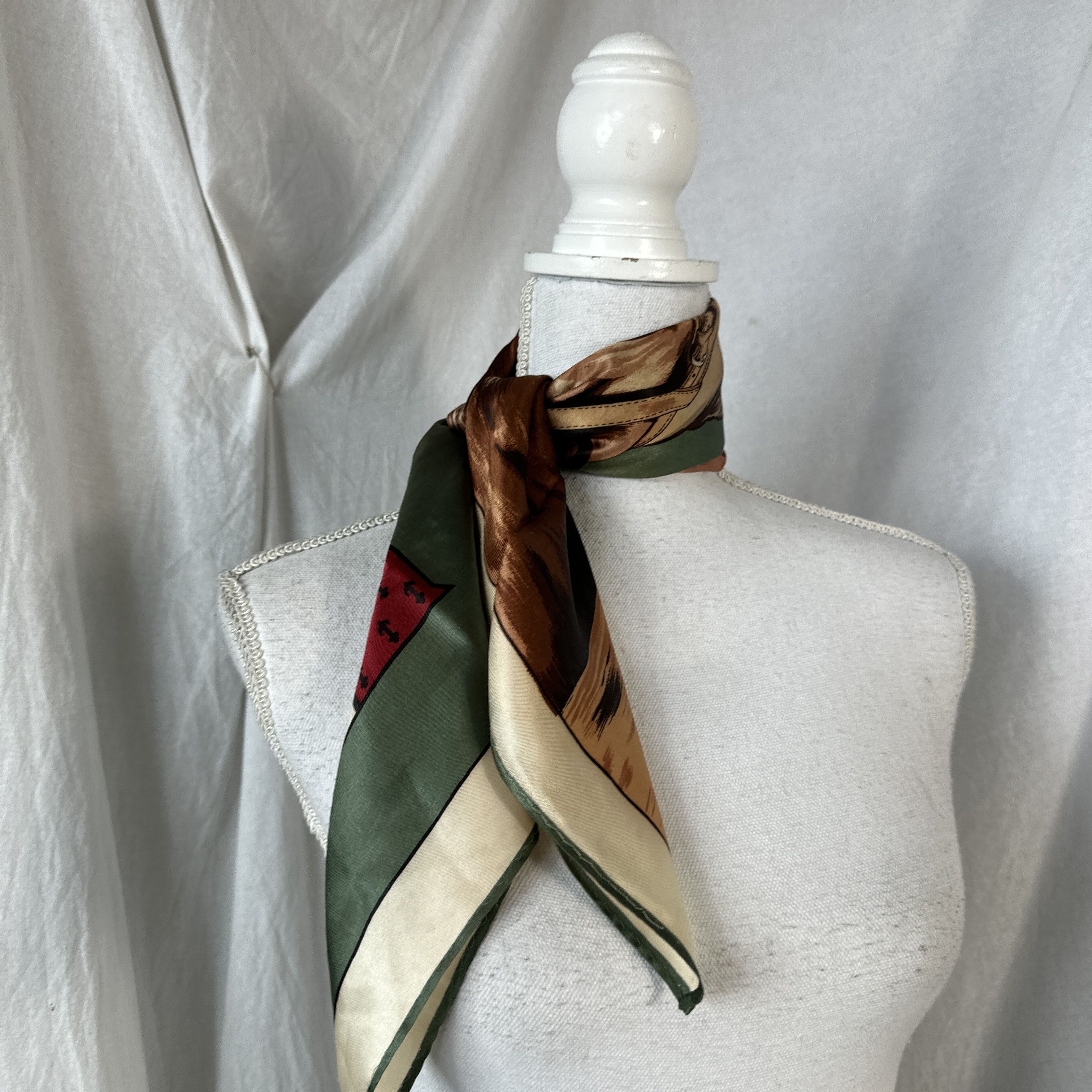 Vintage Vintage Silk Scarf Size ONE SIZE - 5 Thumbnail