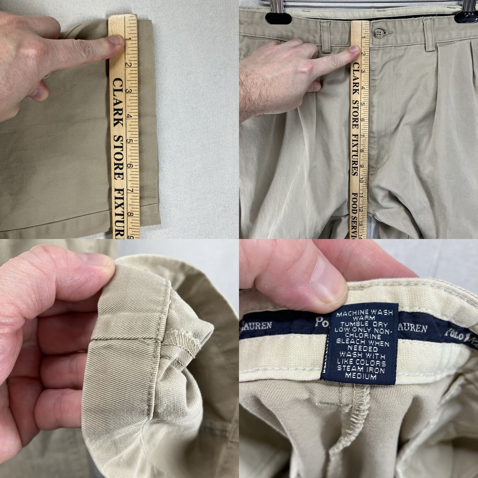 Polo Ralph Lauren VINTAGE Polo Ralph Lauren Andrew Pant Chino Beige 90s Mens Regular 35x31 Pants Size US M / EU 48-50 / 2 - 11 Thumbnail