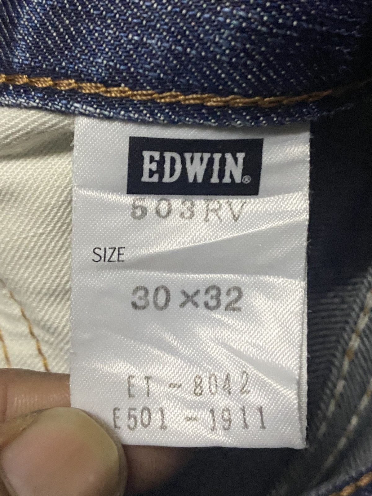 Junya Watanabe Vintage Edwin 503 Faded Wash Distressed Loose Jeans Size US 32 / EU 48 - 21 Thumbnail