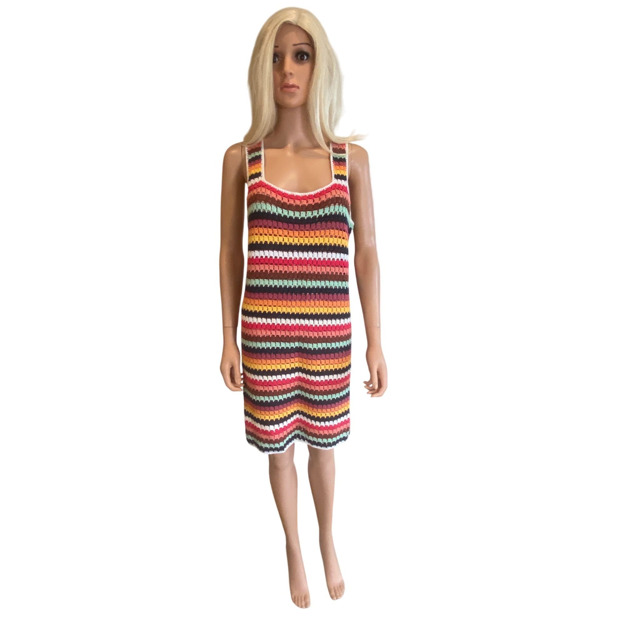 Marine Layer NWT Marine Layer Fiona Crochet Dress Multi Stripe M Hard to Size M / US 6-8 / IT 42-44 - 17 Thumbnail