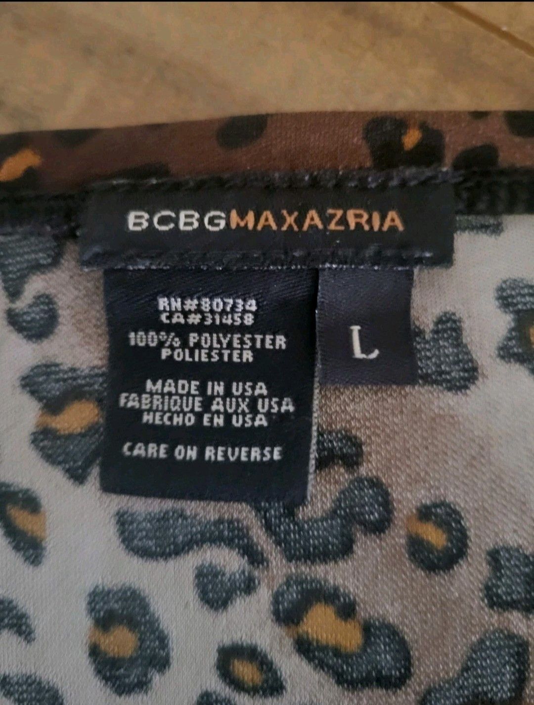 Bcbgmaxazria BCBG Maxazria Leopard Skirt L EUC Stretchy Size 34" / US 12 / IT 48 - 2 Thumbnail