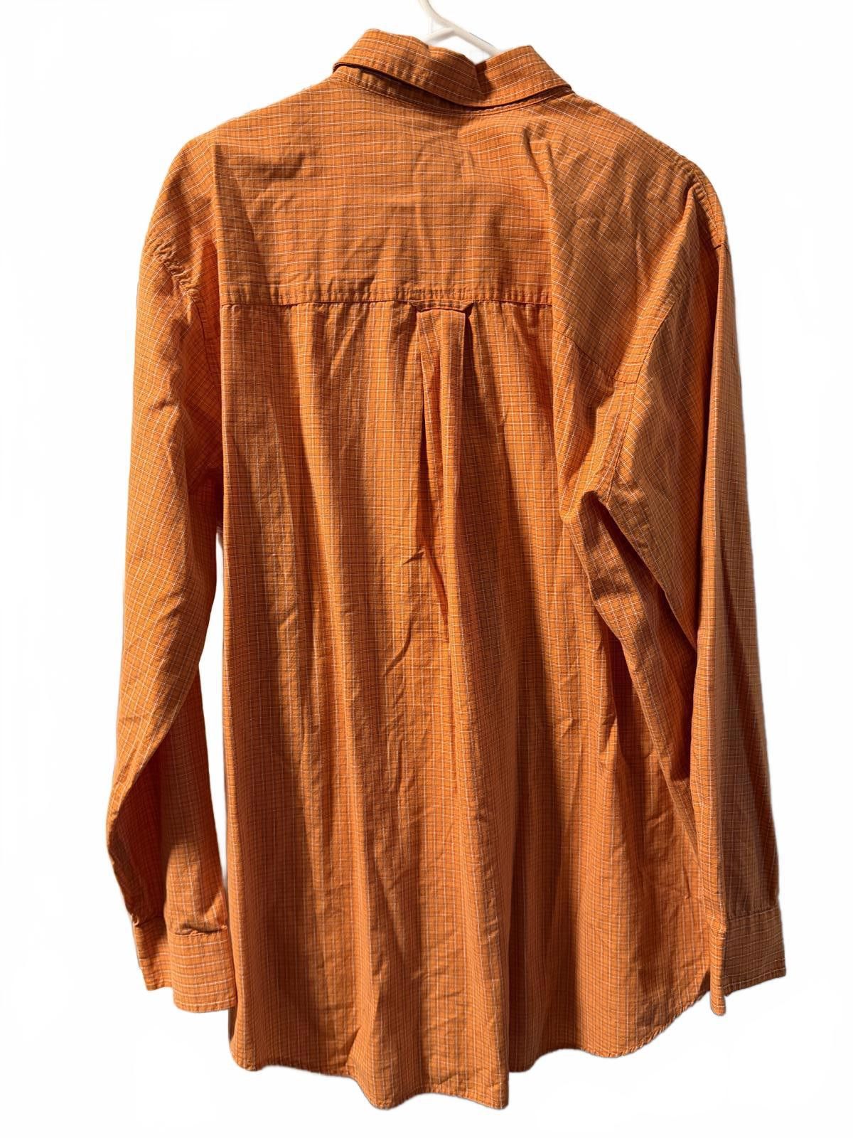 Chaps Chaps Orange Easy Care Button-Down Shirt Large Size US L / EU 52-54 / 3 - 5 Thumbnail