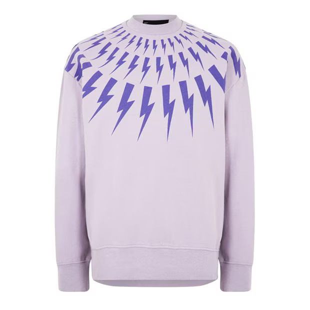 image of Neil Barrett O1G2R1Mq0424 Sweatshirts In Lilac, Men's (Size Medium)